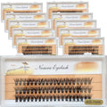 40D Faux Mink False Eyelashes 10 Boxes D Curl 9-16mm