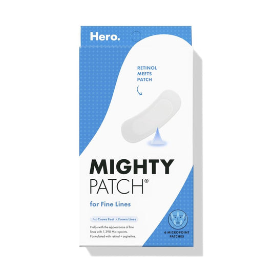 Hero Cosmetics Mighty Patch™ for Fine Lines Patches - Featuring Retinol and 1,390 dissolving Micropoint™ Points to Help Renew the Look of Skin (6 Count)