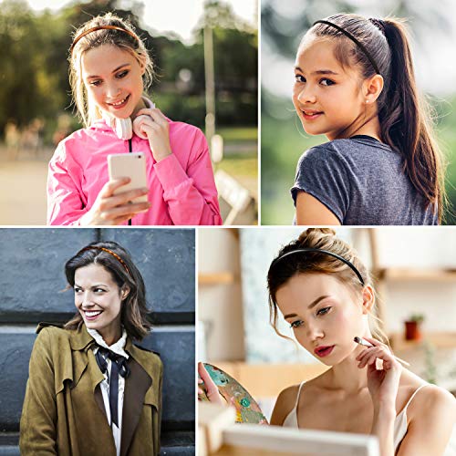 WILLBOND 6-Pack Plastic Headbands with Teeth for Women