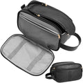 Men's Water-Resistant PU Leather Toiletry Bag Organizer