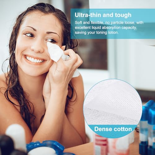 100 Pack Makeup Remover Pads 4x4 Non-Woven Facial Wipes