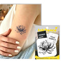 Serene Lotus Bloom Semi-Permanent Tattoo | Waterproof 1-2 Week