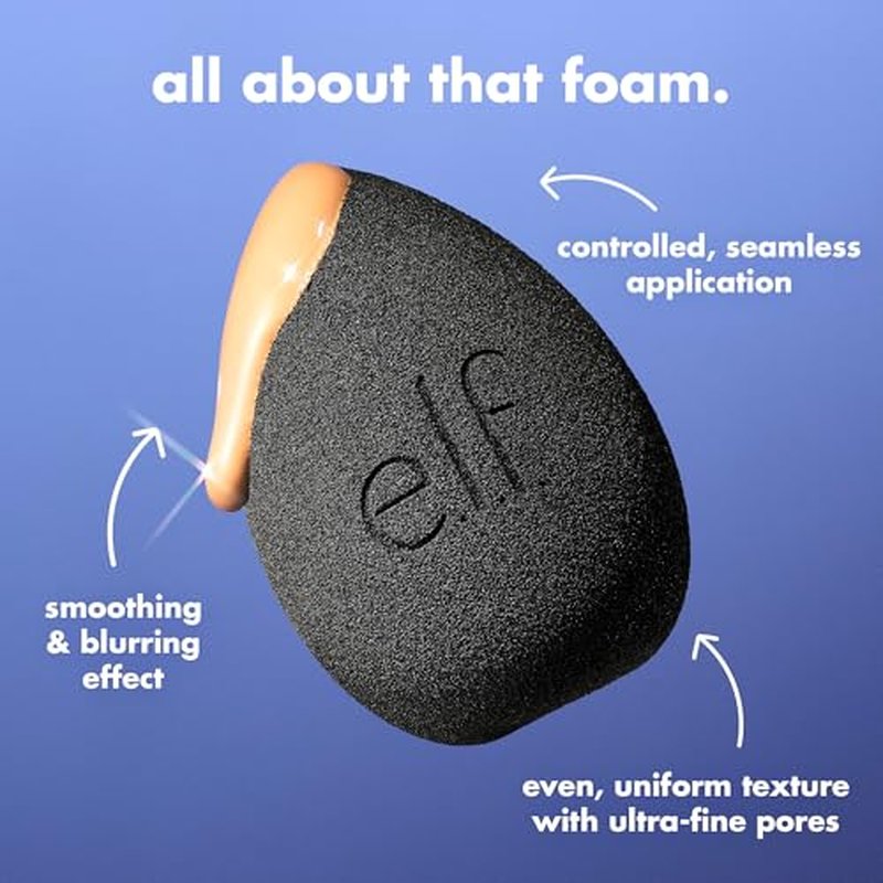 e.l.f. Bounce & Blur Pro Makeup Sponge - Multi-Use Blending Tool