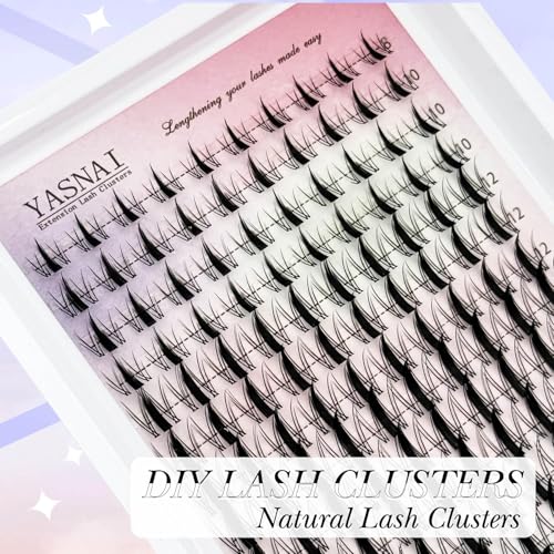 YASNAI Cluster Lashes 8-18MM Manga Eyelash Extensions 140pcs