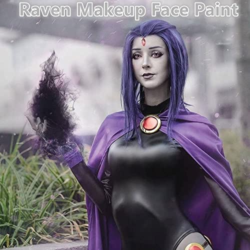 Go Ho 6 Color Grey Face & Body Paint Palette - Washable SFX Halloween Makeup