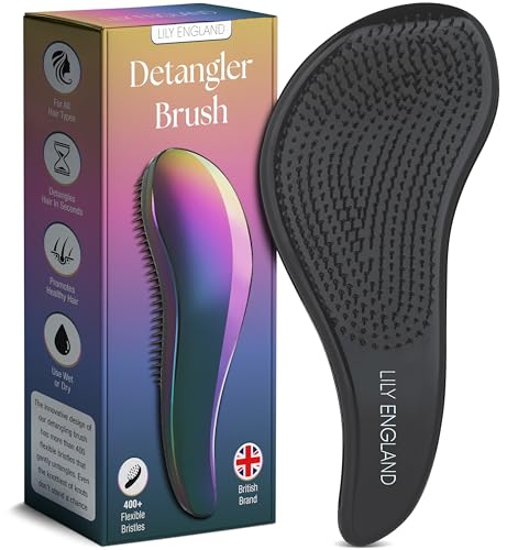 Lily England Hair Detangler Brush for Curly & Straight Hair