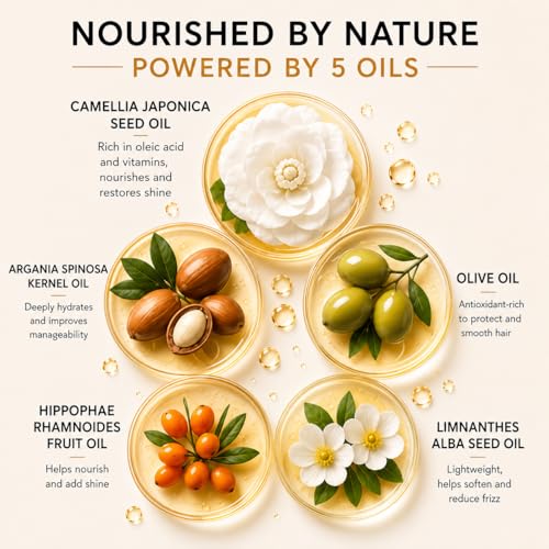 Kurula Japanese Camellia Hair Oil Serum for Dry, Frizzy Hair - 30ml