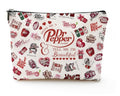 Dr. Pepper Makeup Bag - Funny Travel Toiletry Pouch for Soda Lovers
