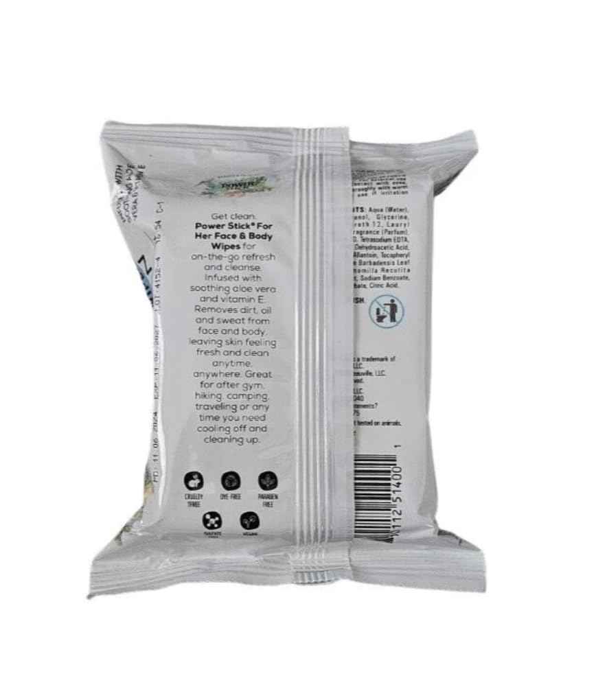 Power Stick Brazilian Mist 5pc Bundle- Body Wash- Leave in Conditioner- Face & Body Wipes- Body Spray-Deodorant