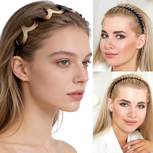 6-Pack Shark Teeth Headbands for Women – Non-Slip Hair Bands