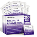 OAKDOLCHE 250 Pack Individually Wrapped Gel Nail Polish Remover Pads