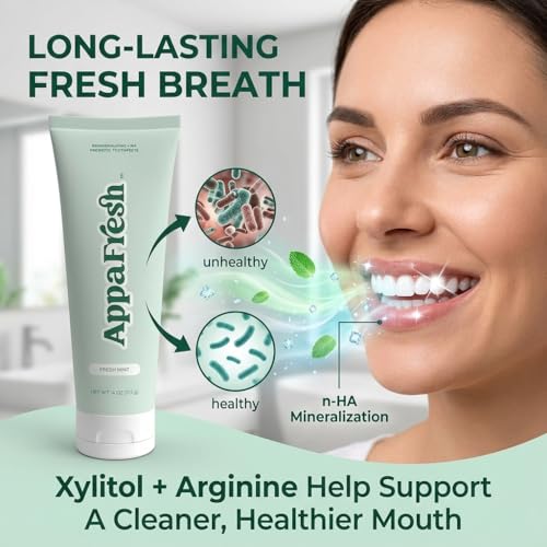 Hydroxyapatite Fluoride-Free Toothpaste for Enamel Repair & Sensitive Teeth – Appafresh 4oz