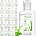 24 Pcs Mini 1oz Soothing Moisture Aloe Vera Gel Travel Size Moisturizing Face Skin Aloe Vera Gel Bulk After Sun Lotion Wedding Summer Beach Party Supplies(Regular)