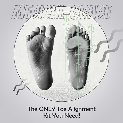 Firm Toe Spacers for Bunion Relief & Foot Alignment - Supports Foot Health
