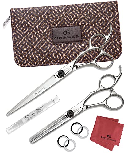 Olivia Garden SilkCut Professional Shear & Thinner Set with Case