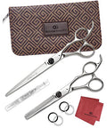 Olivia Garden SilkCut Professional Shear & Thinner Set with Case
