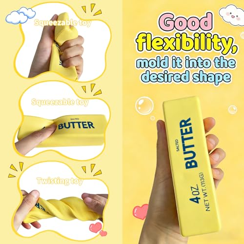 Slow Rising Butter Stick Squishy Toy - Stress Relief (2pcs)