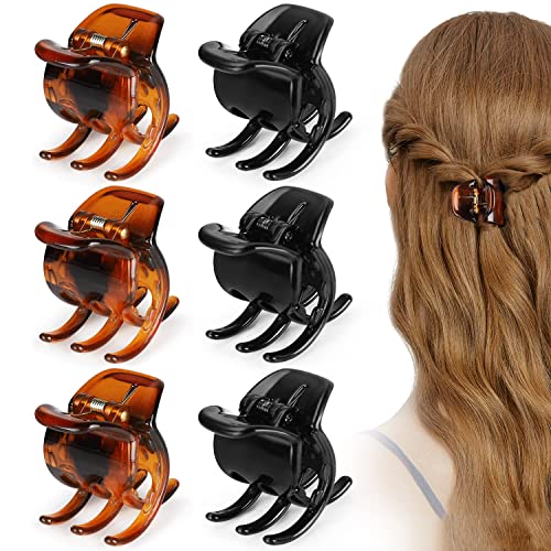Morhom Hair Claw Clips 6-Pack for Thick & Medium Hair