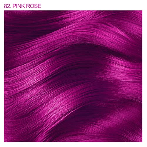 Adore Semi Permanent Hair Color - Vegan and Cruelty-Free Pink Hair Dye - 4 Fl Oz - 082 Pink Rose (Pack of 1)