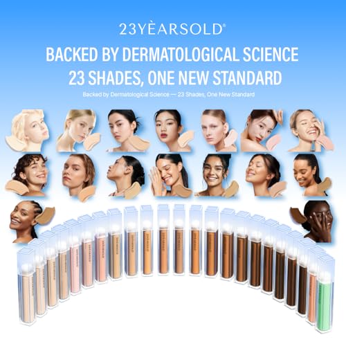 [23YEARSOLD Derma] Thin Concealer #0.5P (Pink Beige) ? Sensitive-Skin Friendly, Lightweight & Long-Lasting with Redness-Soothing SWEETONE Formula for a Natural Finish, Easy-to-Carry 0.17 fl oz