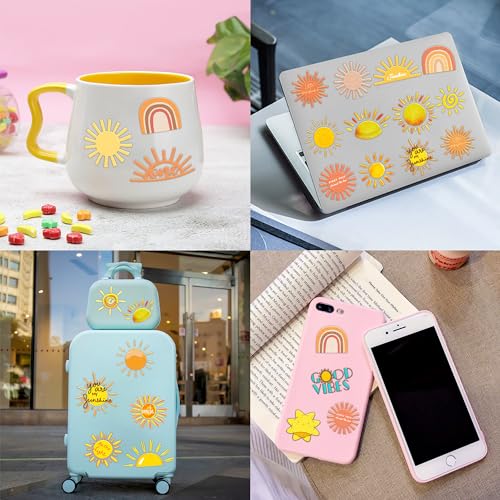 Sun Tattoo Temporary Tattoos Theme Birthday Party Decorations Supplies Favors Cute Stickers 8 Sheets 96 PCS Gifts for Kids Boys Girls Classroom Rewards Prizes Christmas
