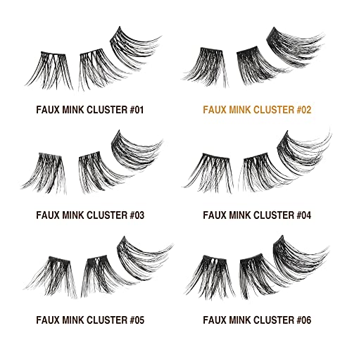 i?ENVY DIY Eyelash Extension 3D Extended - Featherlight Synthetic Reusable Artificial Eyelashes Multipack Lash Clusters
