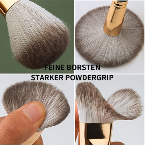 Make Up Brushes- Comfortable To Hold And Easy To Use. Eyeshadow, Blush, Powder, Foundation, Blending, Full Face Make up Brushes Set With Leather Holder