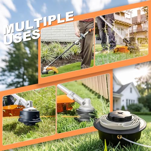 3 Pack C6-2 Trimmer Heads for Stihl FS38 FS40 FS45 FS50 Weed Eater - Bump & Feed Nylon Line