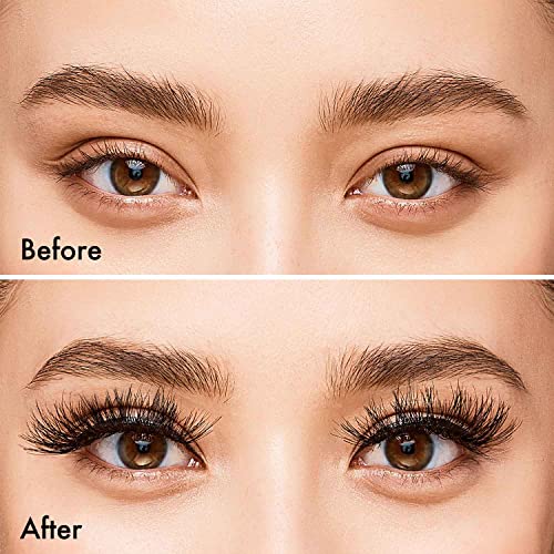 i-ENVY False Lashes, Remy 3D Lashes Value Pack Human Hair Natural Fluffy Wispy Invisible Band Seamless Look Reusable Eyelashes (04)