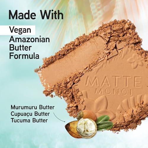 Physicians Formula Matte Monoi Butter Bronzer Powder Face Makeup, Dermatologist Tested, Vegan, Cruelty-Free, Gluten-Free, Sunkissed