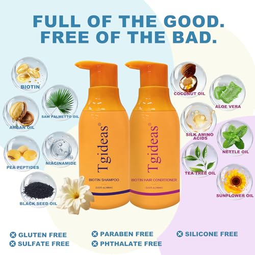 Biotin Shampoo & Conditioner Set for Thinning Hair