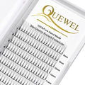 QUEWEL Volume Lash Extensions 3D 0.10mm C Curl Mix-8-15mm Short Stem Premade Fans Soft Optinal 3D 4D 5D 6D 7D 8D 0.07/0.10mm C/D 8-20mm Mix-9-16mm 12-15mm 8-15mm (3D 0.10C MIX8-15)