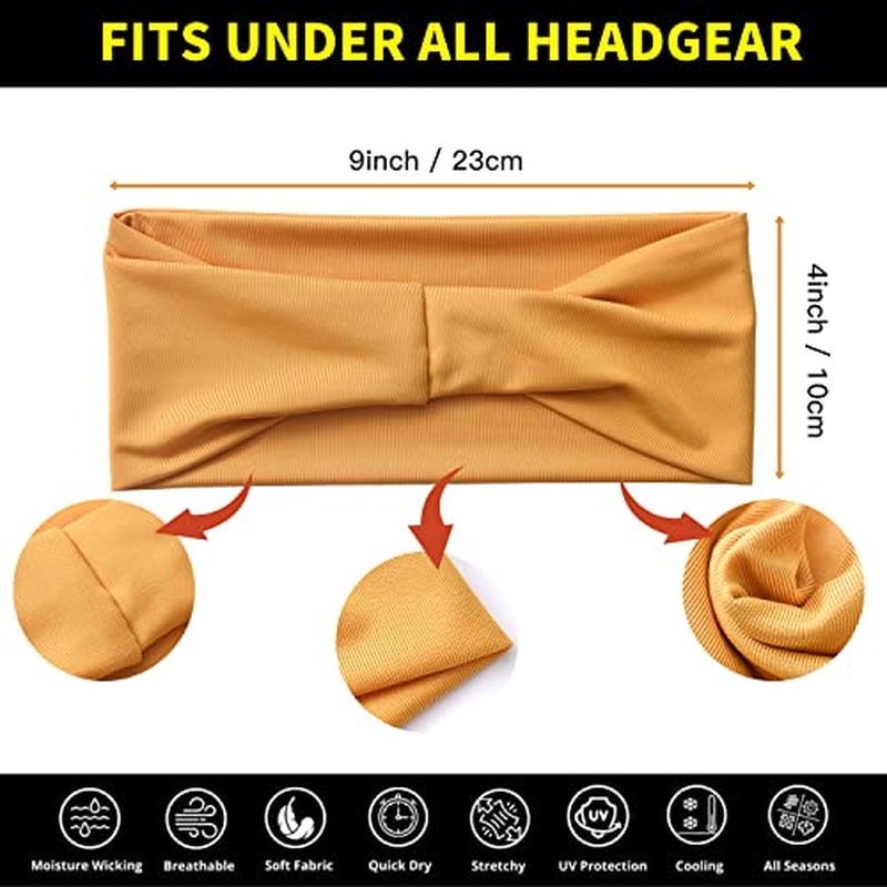 12 Pack Non-Slip Wide Headbands for Women - Soft Elastic Hair Bands