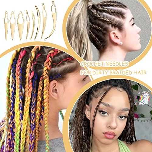 8-Piece Dreadlock Interlocking Tool Set with Storage Bag