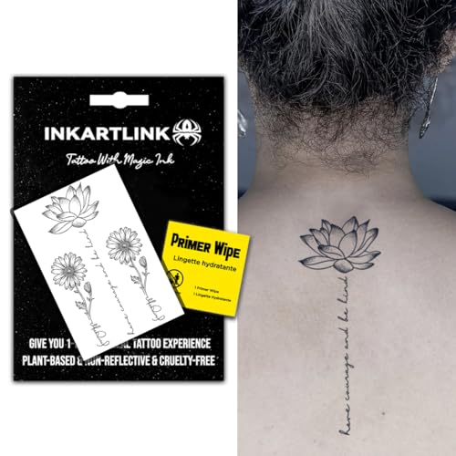 INKARTLINK Semi-Permanent Waterproof Tattoo Stickers Sunflower