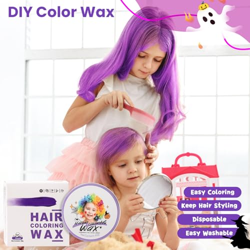 Temporary Purple Hair Wax - Washable Color Styling Gel