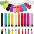 30-Piece Lipstick Holder Keychain Set with Wristlet & Tassel