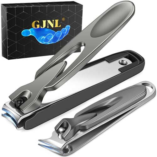 2024 Upgrade Nail Clipper with Catcher - No Splash Nail Clipper Gifts for Men Women, Mess Free Self Collecting for Toenail & Fingernail, Comfort Grip Ultra Sharp Nail Cutter w Catching Storage