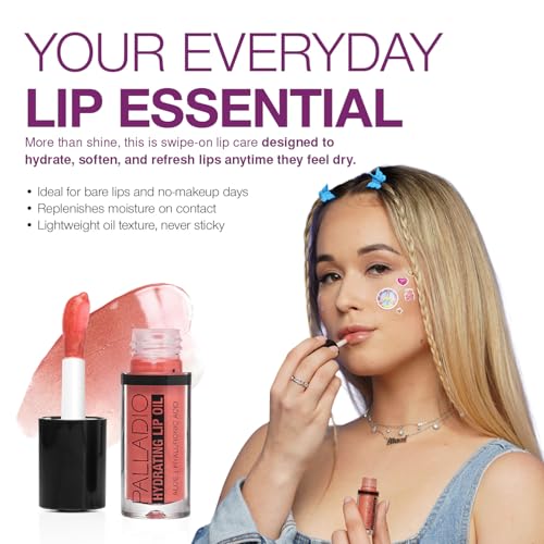 Palladio Hydrating Lip Oil with Hyaluronic Acid