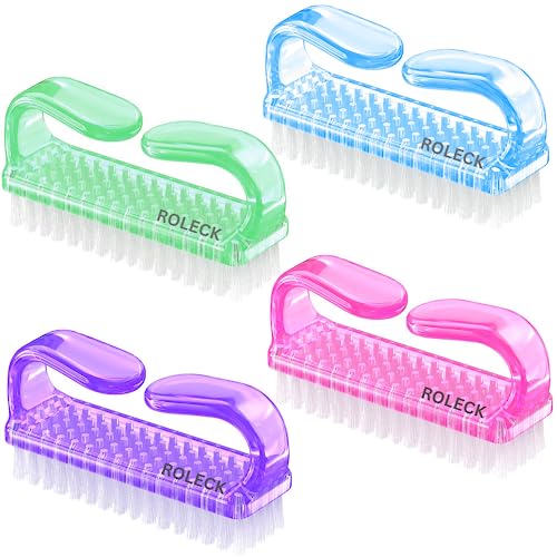 Assorted Nail Brush Set - 4 Different Hand & Foot Nail Cleaning Brushes