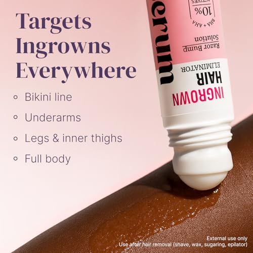 Razor Bump Stopper with Dark Spot Remover, Ingrown Hair Treatment for Bikini Area and Razor Bumps Treatment - Salicylic Acid After Shave Solution for Ingrown Hairs & Razor Burns