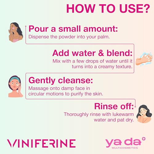 Viniferine Purifying & Rejuvenating Powder Peeling - Enzyme Exfoliating | Buffs Away Dullness for a Brighter Complexion | Synergistic Formula | 0.07oz x 20pcs | Rewrite Your Skin¡¯s Story