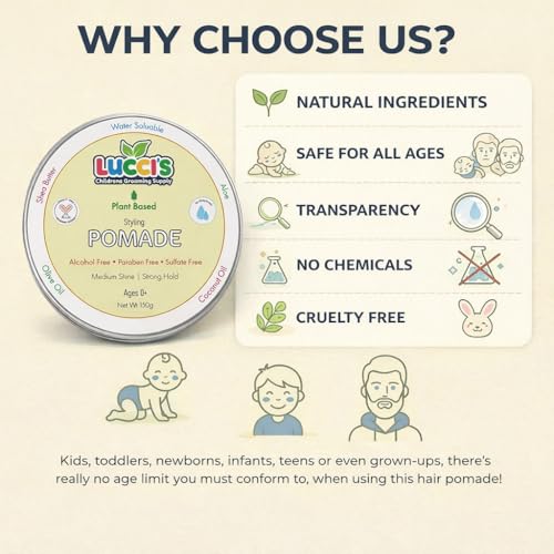 Baby Hair Gel 5oz – Plant-Based Styling Pomade for Kids