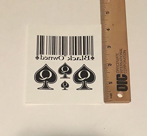 5-Piece Black Temporary Tattoo Pack by SpadesCastle