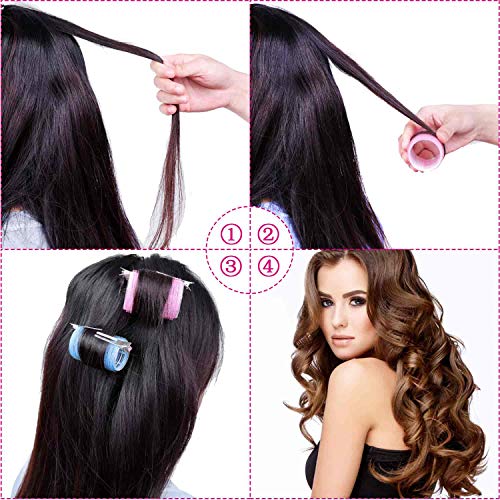 Anezus Self-Grip Hair Rollers Set - 48 Rollers & 12 Clips
