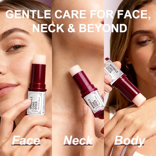 Retinol & Caffeine Eye Balm Stick ? Anti-Aging Wrinkle Core Stick for Eyes, Face & Neck, Reduces Wrinkles & Dark Circles, Hydrating & Firming Under Eye Cream with Niacinamide, Travel-Friendly 0.35 oz