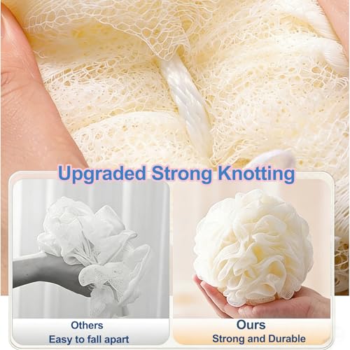 Loofah Sponge 4 Pack - Soft Bath Exfoliator