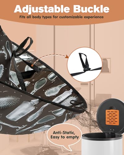 Adjustable Hair Cutting Cape with Comb | Waterproof Barber Apron