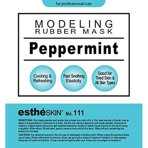 No.111 Peppermint (Cooling) Modeling Mask Powder for Professional Facial Treatment, 35 Oz. (2 pack)