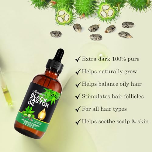 Jamaican Black Castor Oil Organic Cold Pressed 4.04oz